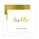 Hello Foil Stamped Folded Note Cards with Lined Envelopes Image 9 of 9
